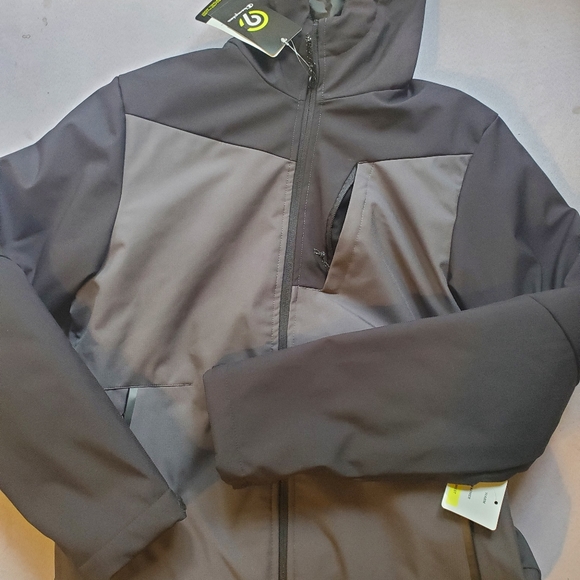 Insulated hooded softshell coat - Picture 2 of 3